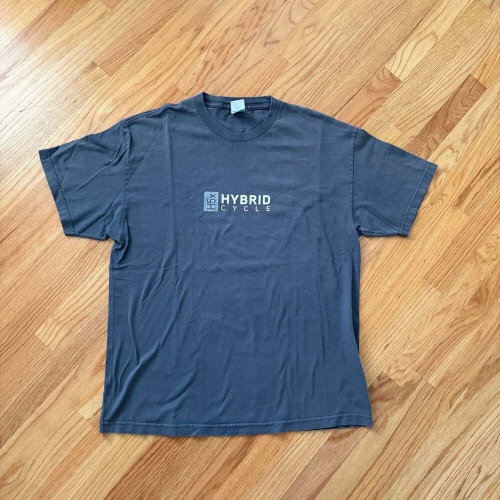 Alstyle Matrix Hybrid Cycle T-Shirt Size XL Grey Graphic Tee